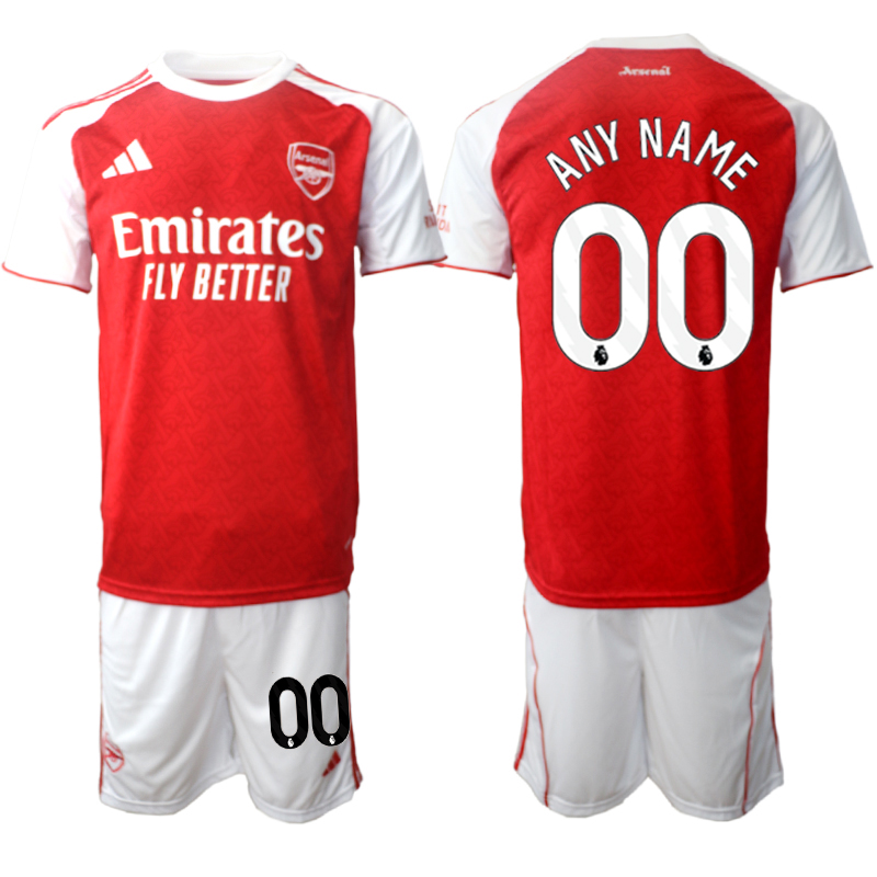 Men 2025-2026 Club Arsenal home red customized Soccer Jersey 01->customized soccer jersey->Custom Jersey